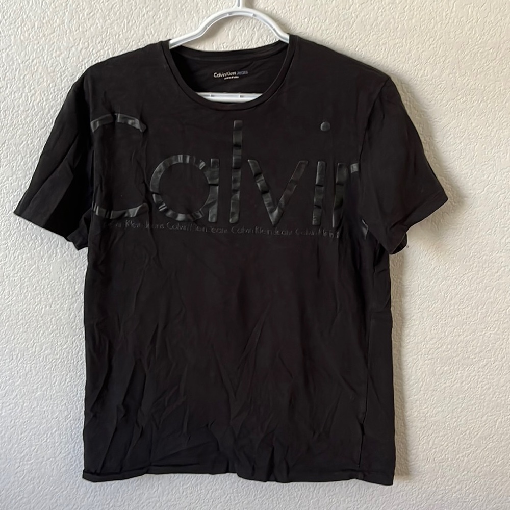 CALVIN KLEIN black graphic shirt